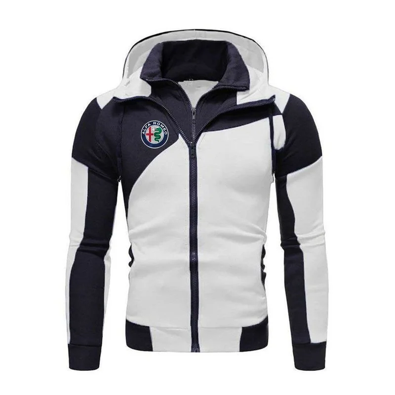 

NEW Alfa Romeo Jacket Men Zipper Sweatshirt Hoody Spring Autumn Fleece Cotton Hoodies Harajuku Male Clothing Coat