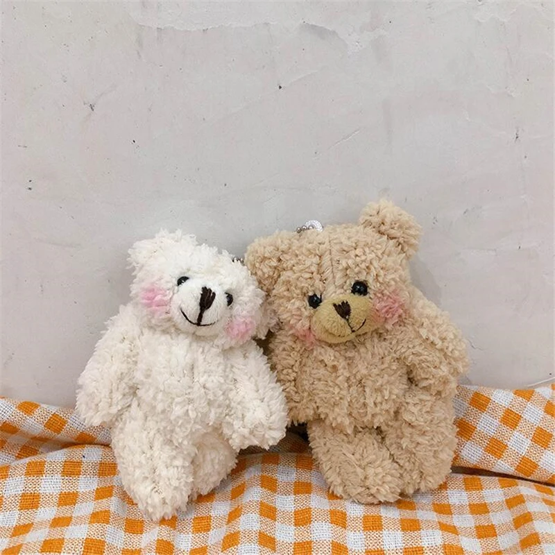 20 шт./лот Kawaii маленькие смешанные медведи плюшевые с цепочкой праздничная