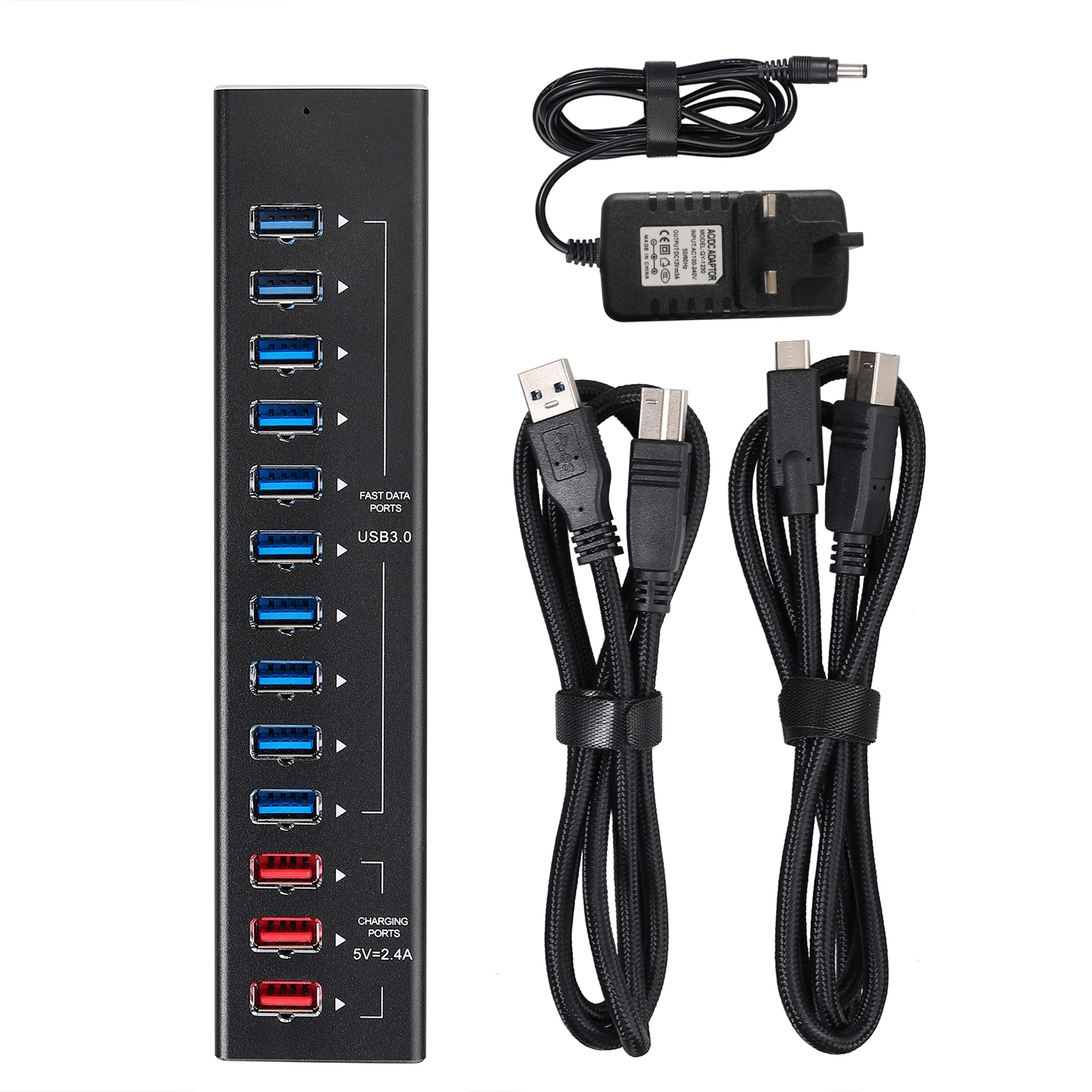 Proster в течениi 13 Порты и разъёмы USB Hub Многофункциональный 10 3 0 QI Беспроводная