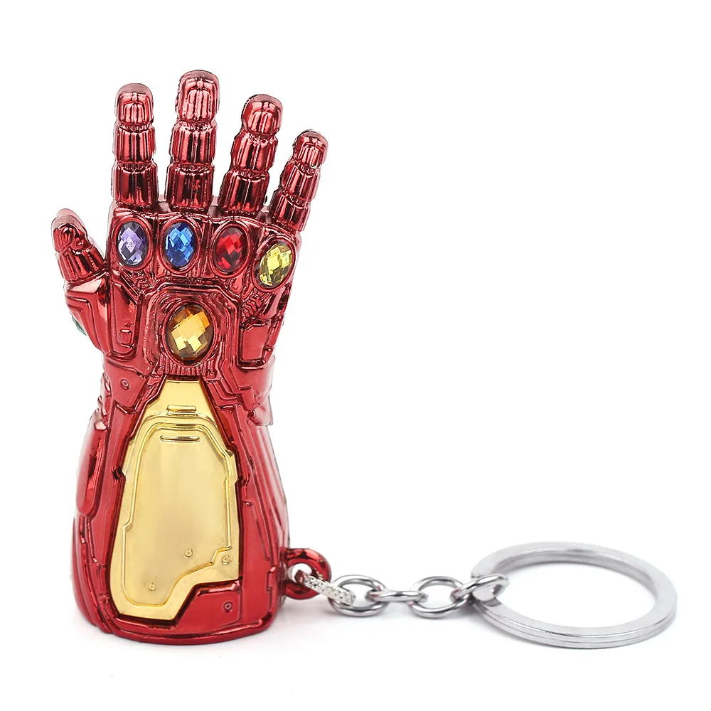 Anime Movie Figures Iron Man Gauntlet Keychain Toys Thanos Glove Thor Hammer Mjolnir Replica Kids | Игрушки и хобби