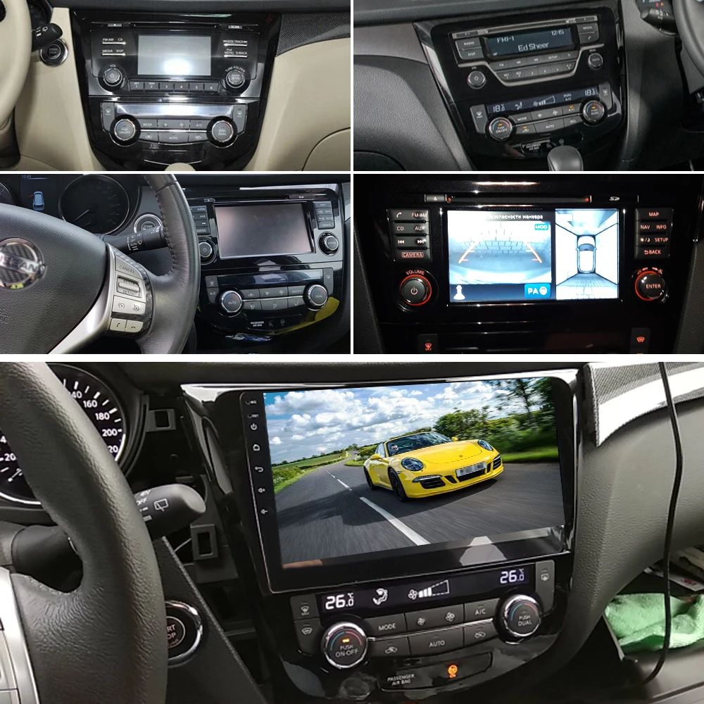 SINOSMART сток в Россия ЕС 2.5D ips/QLED Android 8,1 Автомобильный навигатор gps плеер для Nissan X-trail/Qashqai 2013,,, поддержка 360 система просмотра