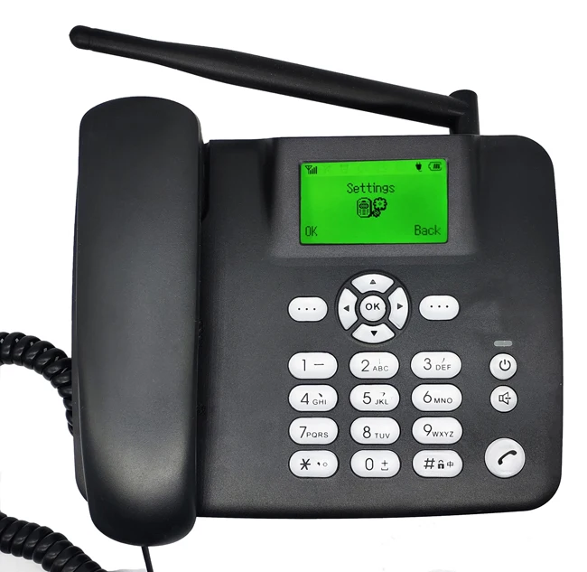 Беспроводной GSM 900 1800 МГц Поддержка sim-карты стационарный телефон белый черный стационарный телефон стационарный беспроводной телефон домашний офис дом