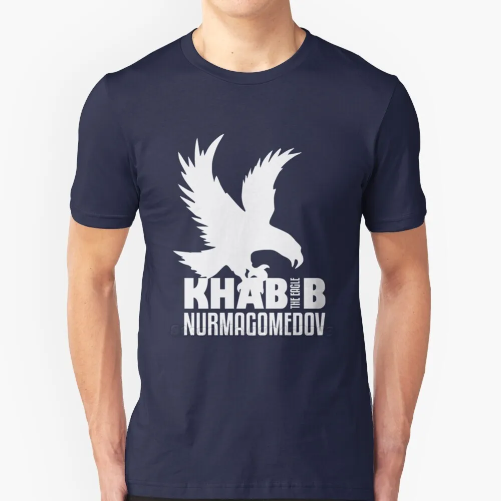 

Новая футболка с логотипом Khabib в стиле хип-хоп, футболки из 100% хлопка, мужские футболки, футболки с логотипом Khabib, Khabib Nurmagomedov