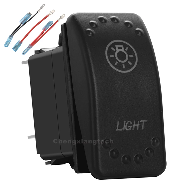 

Светильник белый светодиод кулисный переключатель 3P SPST ON/OFF 12 В/24v Защита от перегрузки + джемпер набор проводов автомобиль Лодка б/у Водонеп...