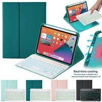 spanish keyboard case with pencil for ipad mini 6 s backlit bluetooth russian keyboard tablet cover for ipad mini 6 2021 8 3