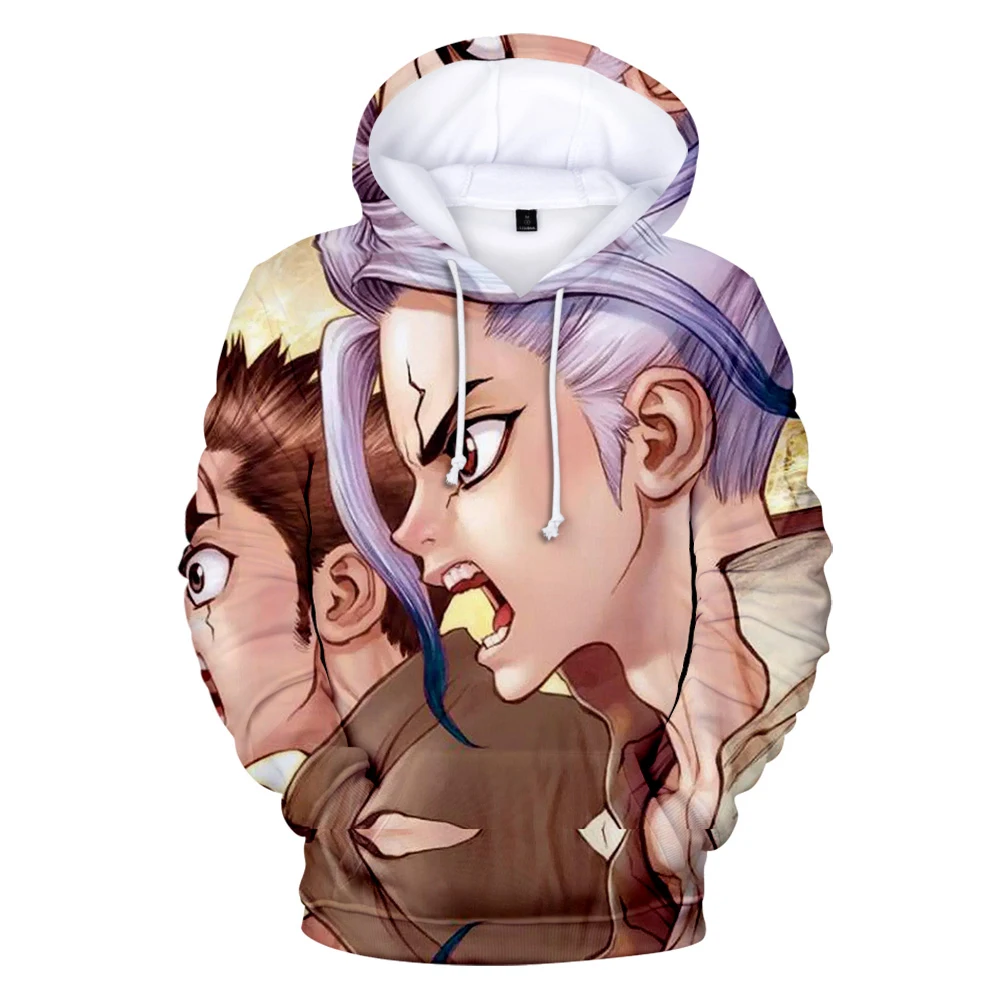 

Popular Luxury 3D Print Hoodies Sweatshirt Boys/girls Tops High Quality Anime Dr Stone TMS Entertainment Recompose 3D