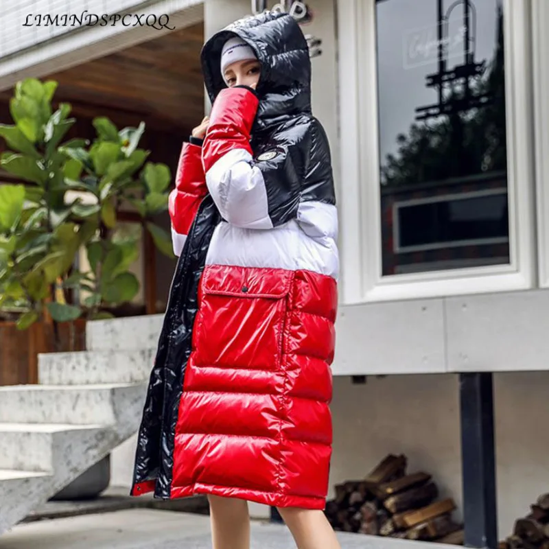 

Модные зимние хлопковые куртки популярных цветов, женские парки большого размера с капюшоном, теплые пушистые хлопковые пальто в стиле хле...