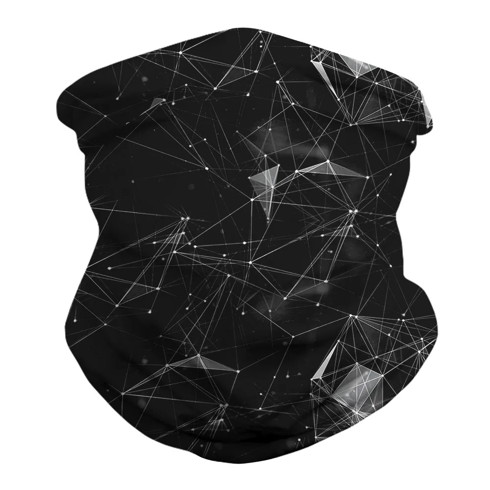 Открытый Волшебный шарф с цифровой печатью Праздничная маска головная посуда