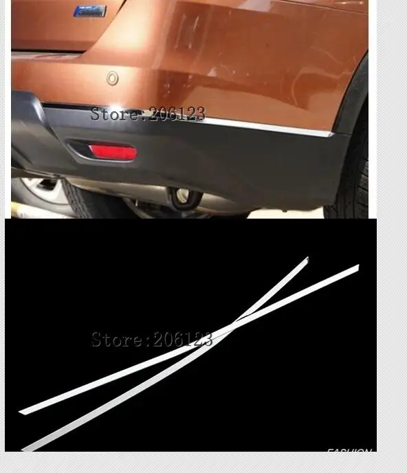 

Для Nissan X-trail xtrail T32/Rogue 2014 2015 2016, задний бампер, защита углов, рамка для кромки, нержавеющая сталь, 2 шт.