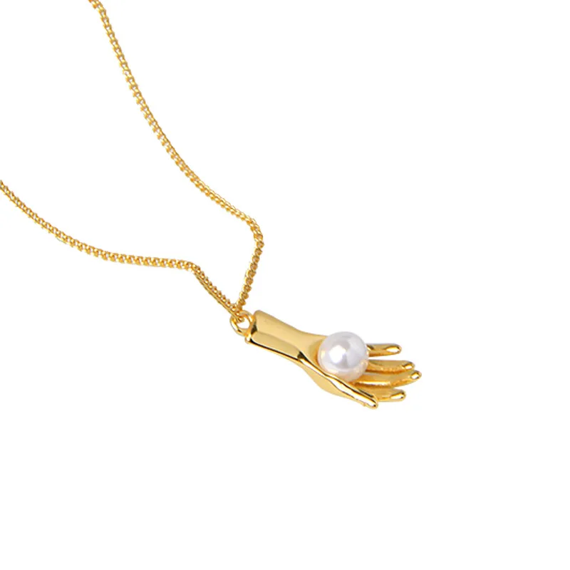 Женское ожерелье из серебра 925 пробы с натуральным пресноводным жемчугом |