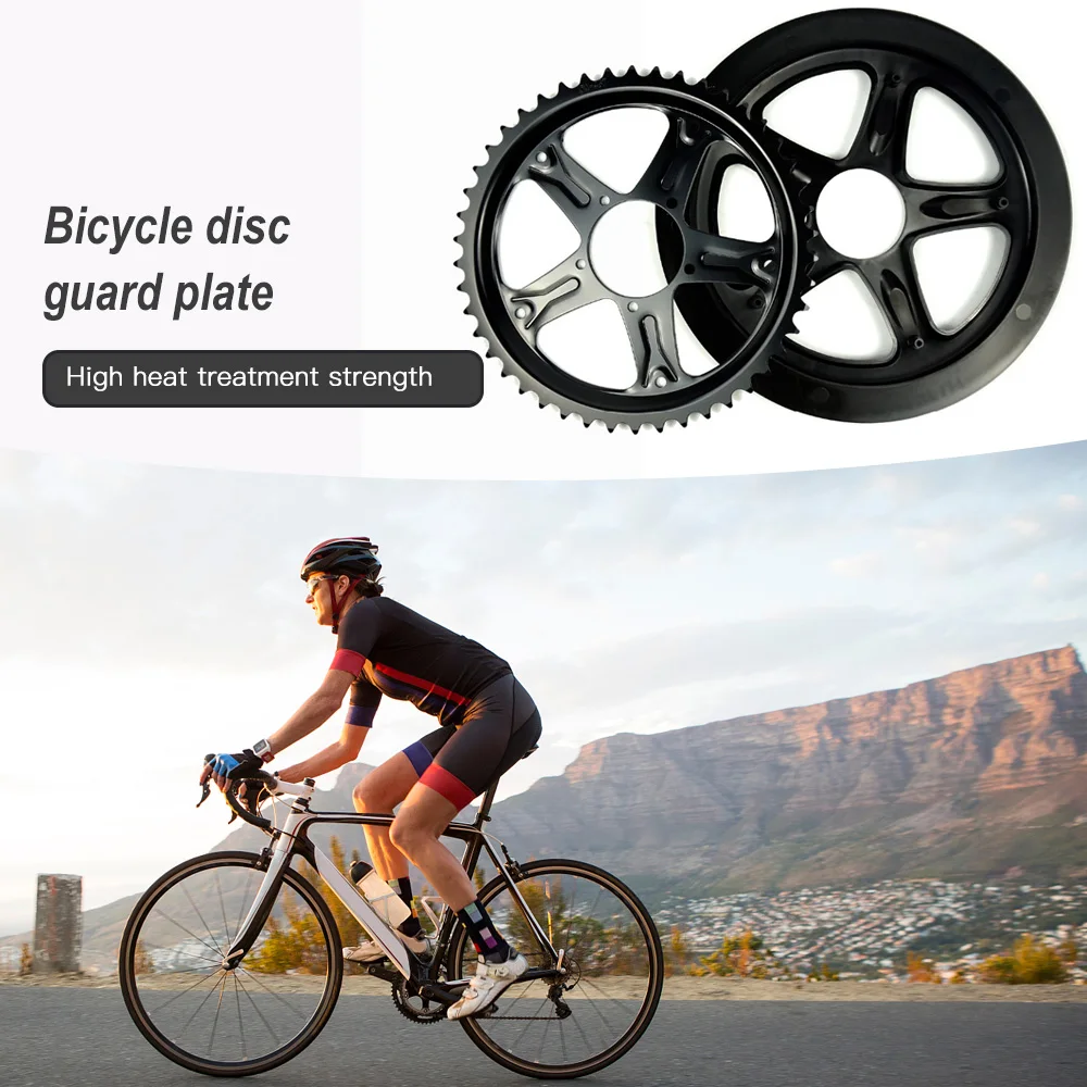 

Electric Bicycle Motor Chain Wheel Set Chainwheel and Guard 44T/46T/48T/52T Mid Drive Motor Electric Bicycle Accessories