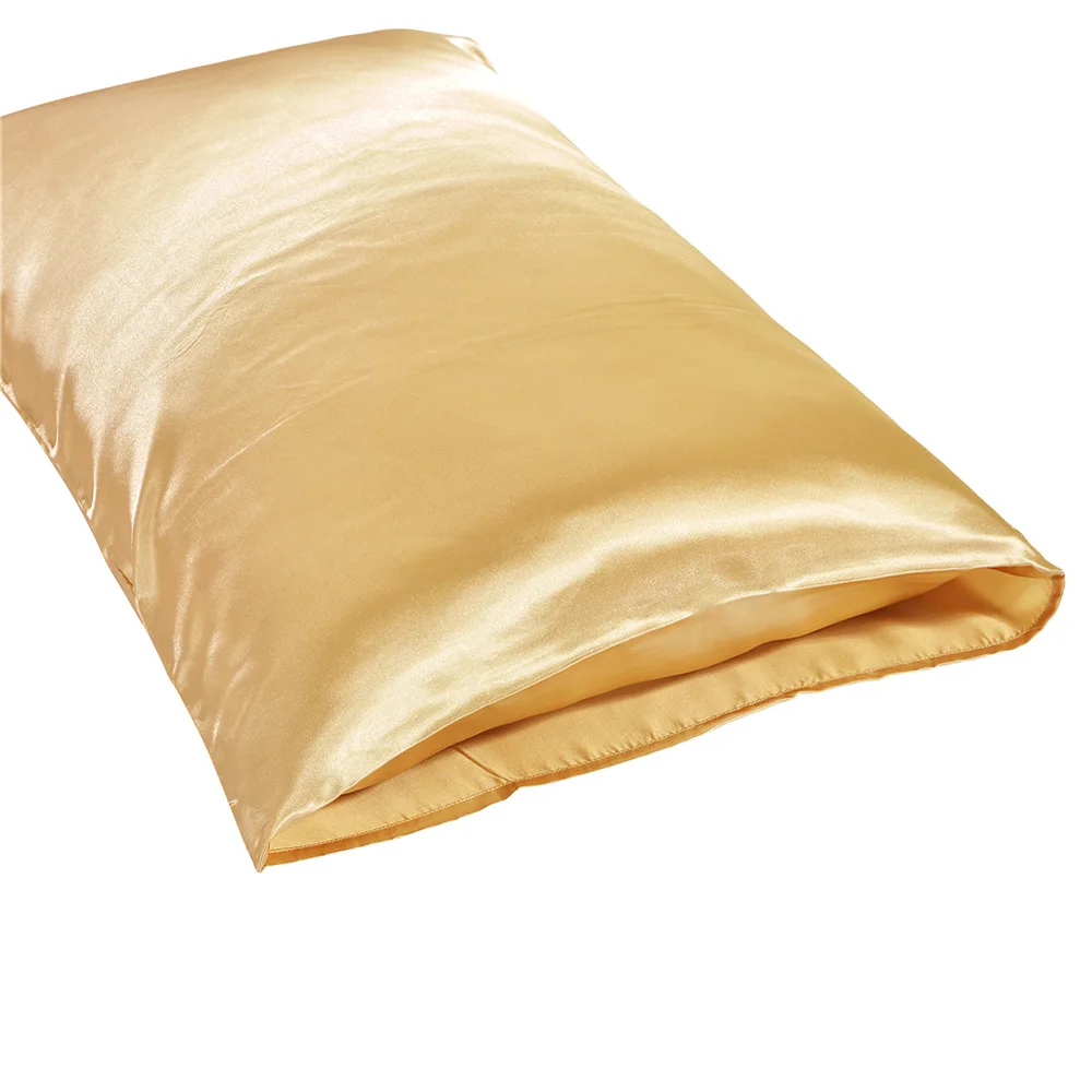 

Hot Selling Silk Pillowcase Summer Hot Selling Solid Color Pillowcase Satin Pillowcase