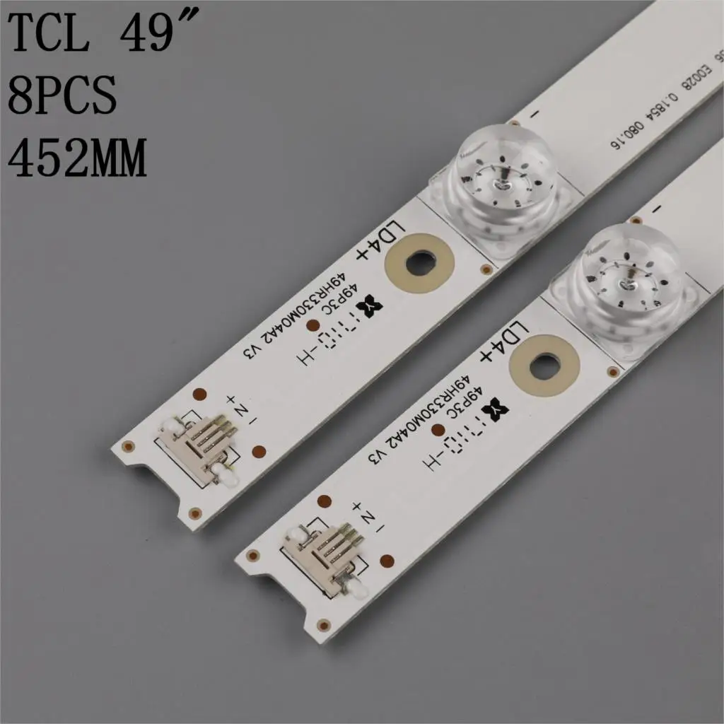 1 lot=8 pieces TCL 49P3 D49A620U B49A81S-UD led backlight for L49P1-UD L49P2-UD 4C-LB4904-HR07J 49HR330M04A2 V3 49P3F