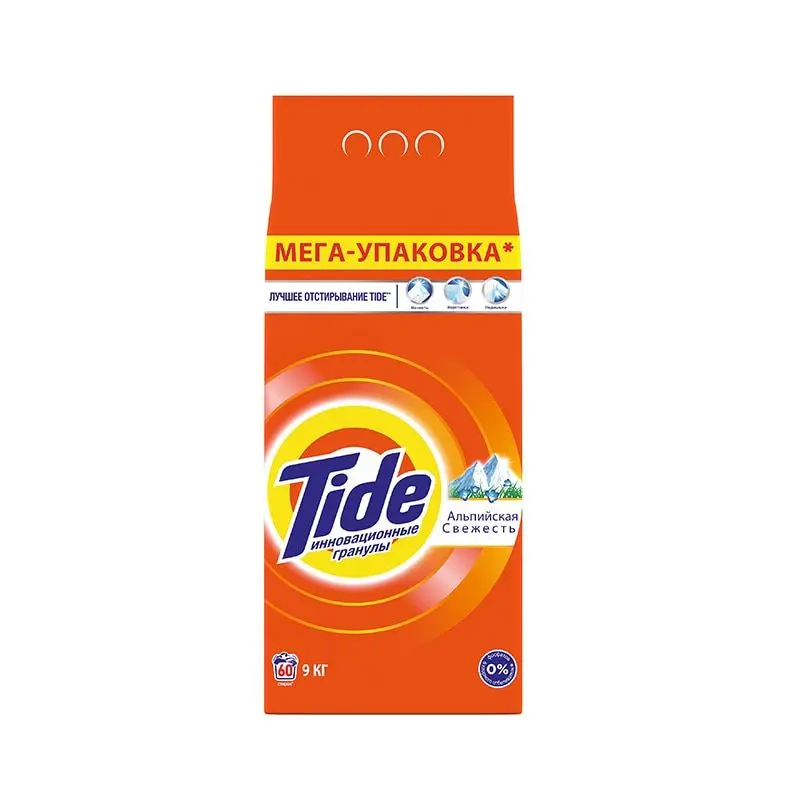 Стиральный порошок Tide Автомат Альпийская свежесть 60 стирок 9 кг. | Дом и сад