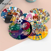 maiya beautiful japanese anime inazuma eleven high speed new round mousepad anti slip laptop pc mice pad mat gaming mousepad