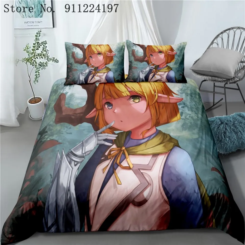 Персонаж Аниме Overlord 3D мультфильм печатных постельное белье близнец полный Queen