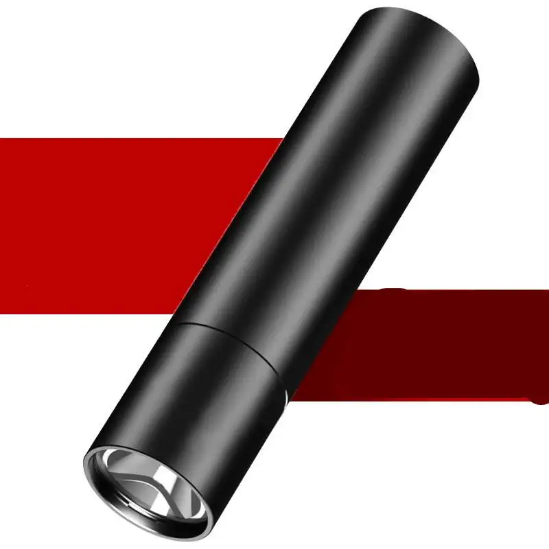

Portable USB Rechargeable Flashlight Outdoor Ligh Aluminum Alloy Appearance IPX6 Waterproof Bright Flashlight 3 Modes Selection
