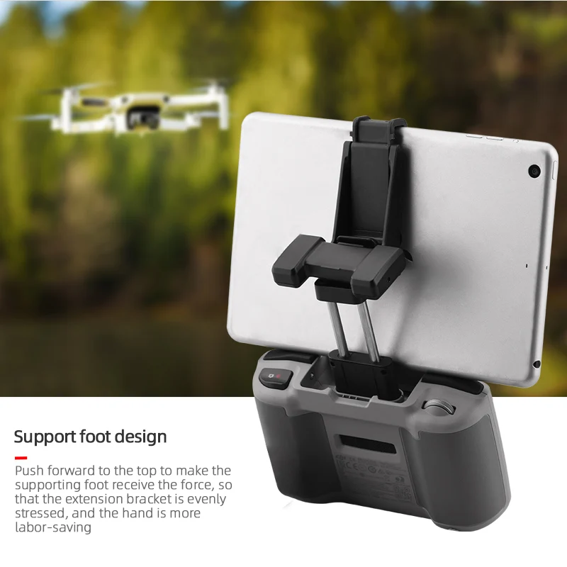 BRDRC Remote Control Tablet Extension Holder Bracket Mount Clip Stand For DJI Mini 2/ Mavic Air 2 Drone Accessories |