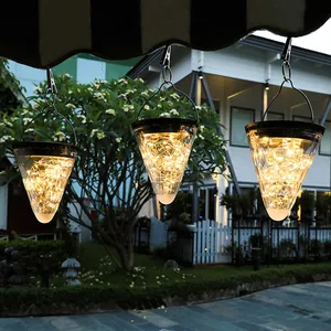 Светодиодный ная гирлянда, Рождественская гирлянда, водонепроницаемая уличсветильник гирлянда на солнечной батарее, украшение для вечеринки, сада, светильник дное небо