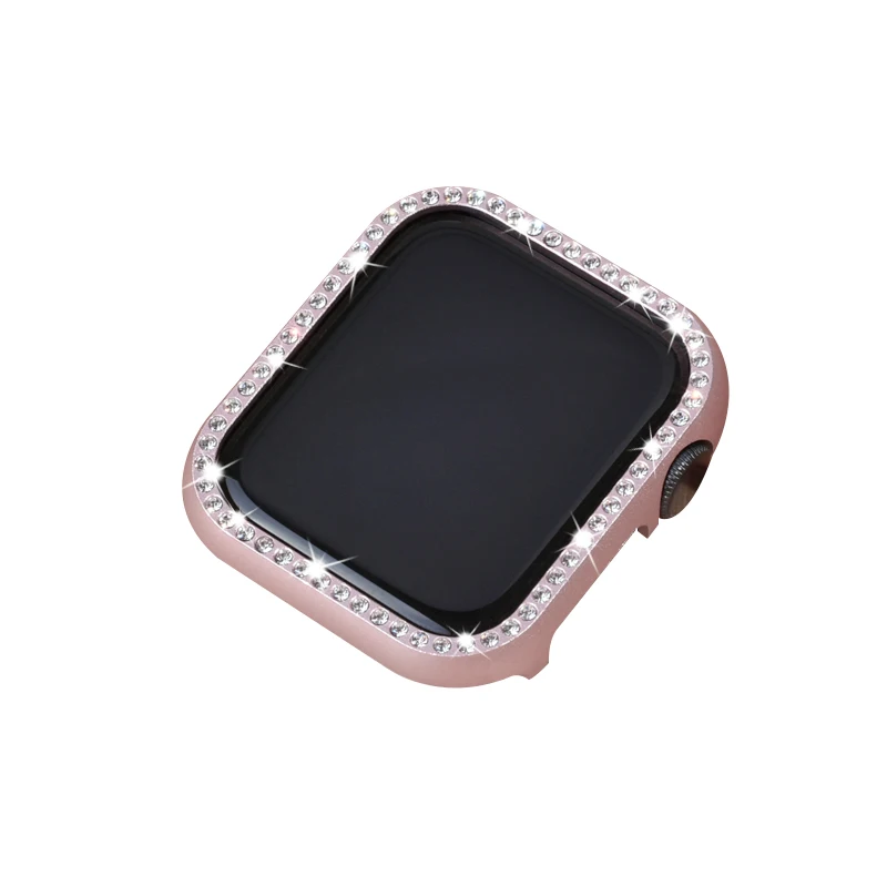 ProBefit блестящее со стразами защитный чехол для Apple Watch Series 3 2 1 38 мм 42 мм Чехлы для iWatch 5 4 Металлический Чехол