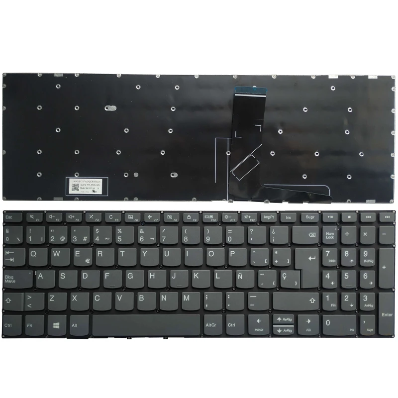 NEW Spanish/SP laptop Keyboard for Lenovo IdeaPad 3-15IJL05 3-15IML05 3-15ITL05 3-15ADA05 3-15ARE05 3-15IGL05 3-15IIL05