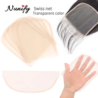 nunify 3pcs transparent hair net for closure frontal ventilating lace net for making lace frontal wigs 44 134 wig accessories