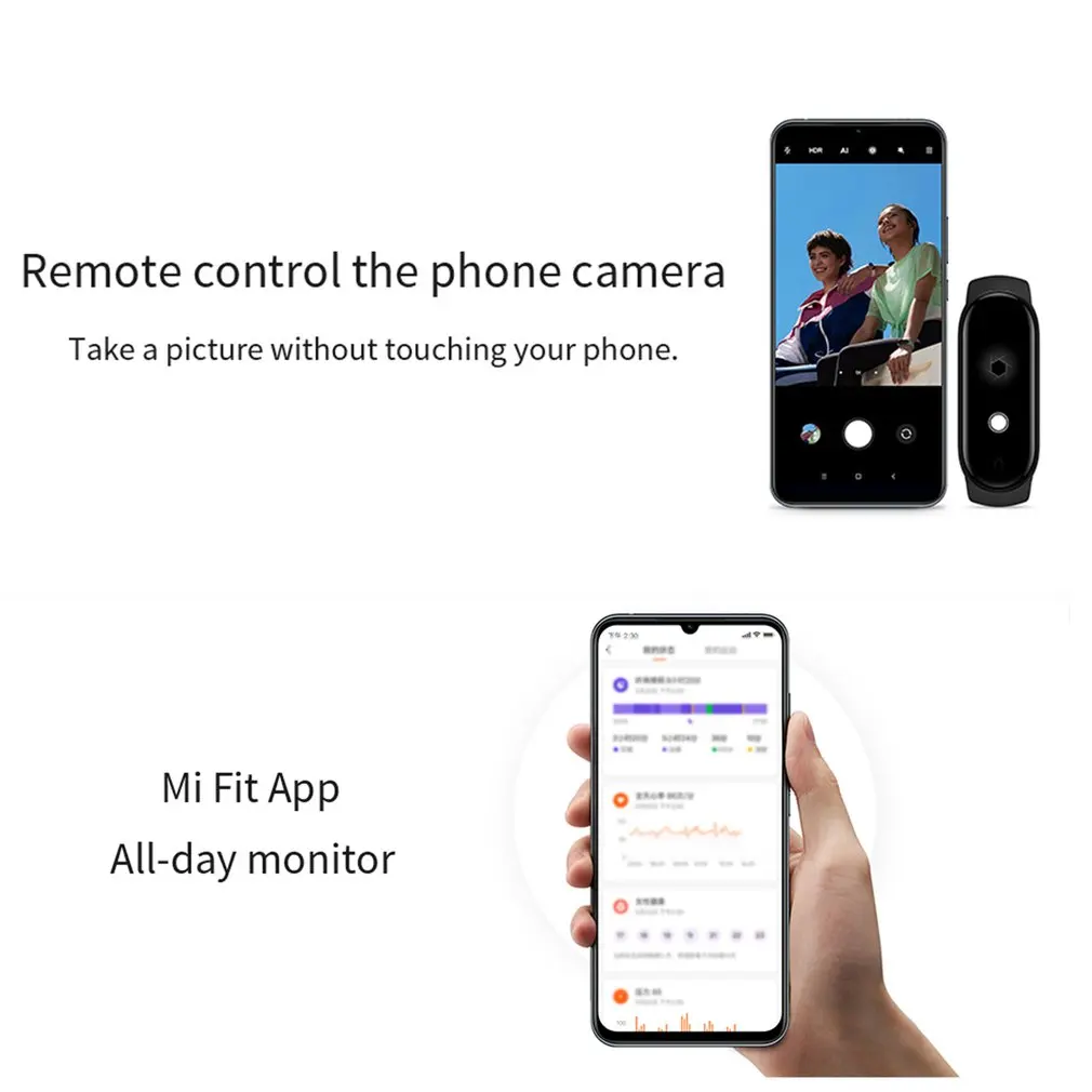 Браслет Xiaomi Mi Band 5 Spo2 Женский фитнес-браслет с нажимными клавишами пульсометром