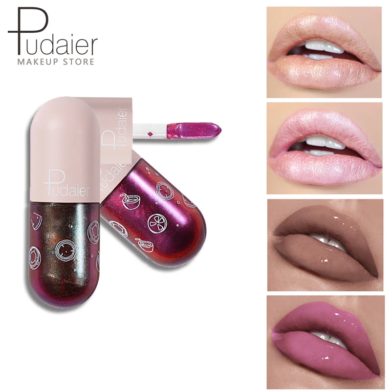 

Pudaier 25 Color Candy Capsule Liquid Lipstick for Makeup Professional Waterproof Lipstick Plumber Volumising Lip Glaze Cosmetic