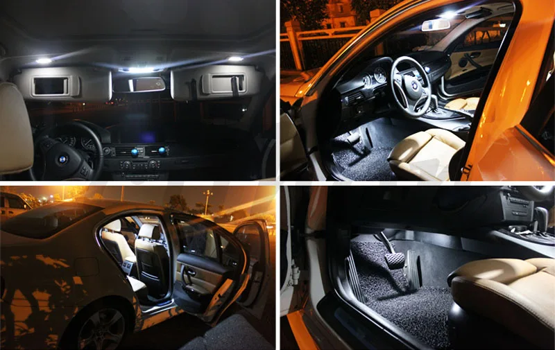 Совершенно Белая светодиодная лампа Canbus без ошибок комплект для внутреннего