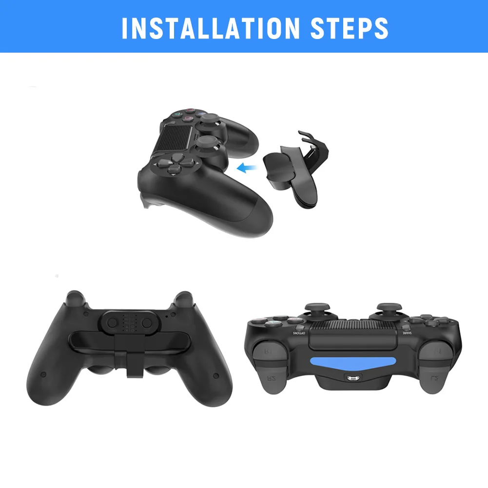 

Game Controller Back Button Attachment Electronic Machine Accessories for PS4 Gamepad Turbo Rear Extension Keys