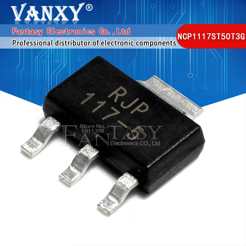 10 шт. NCP1117ST50T3G SOT-223 117-5 NCP1117ST33T3G NCP1117ST25T3G NCP1117ST18T3G NCP1117ST15T3G 17-33 17-25 17-15