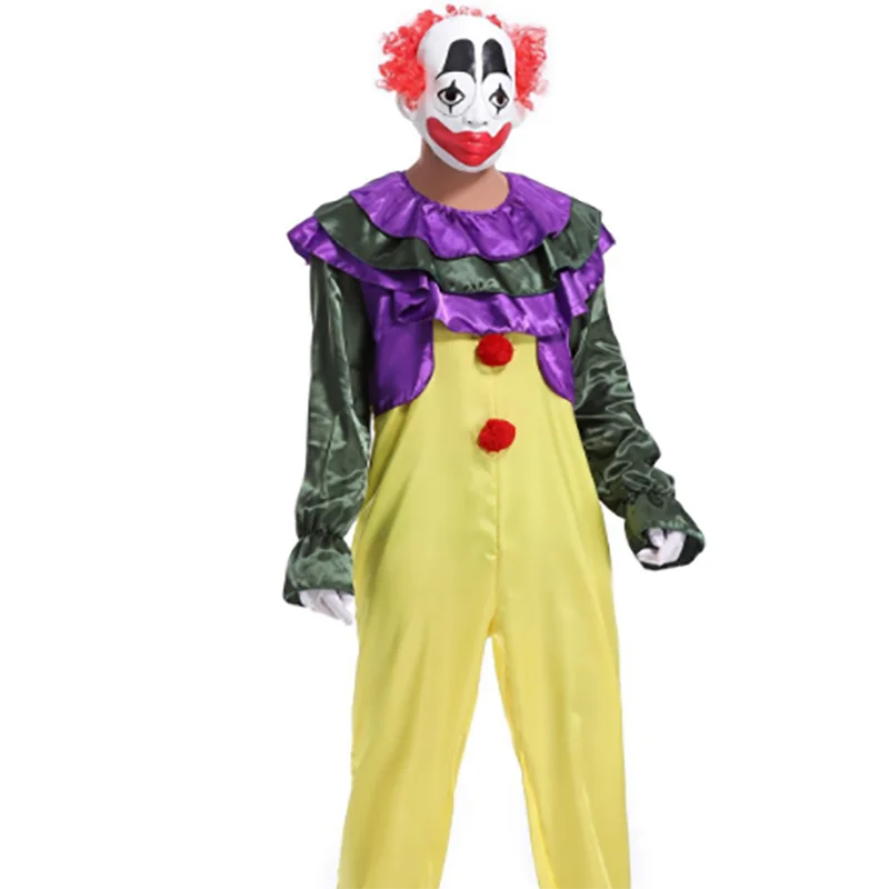 Новинка 2019 мужской костюм для косплея на Хэллоуин клоуна цирковой маг Забавный