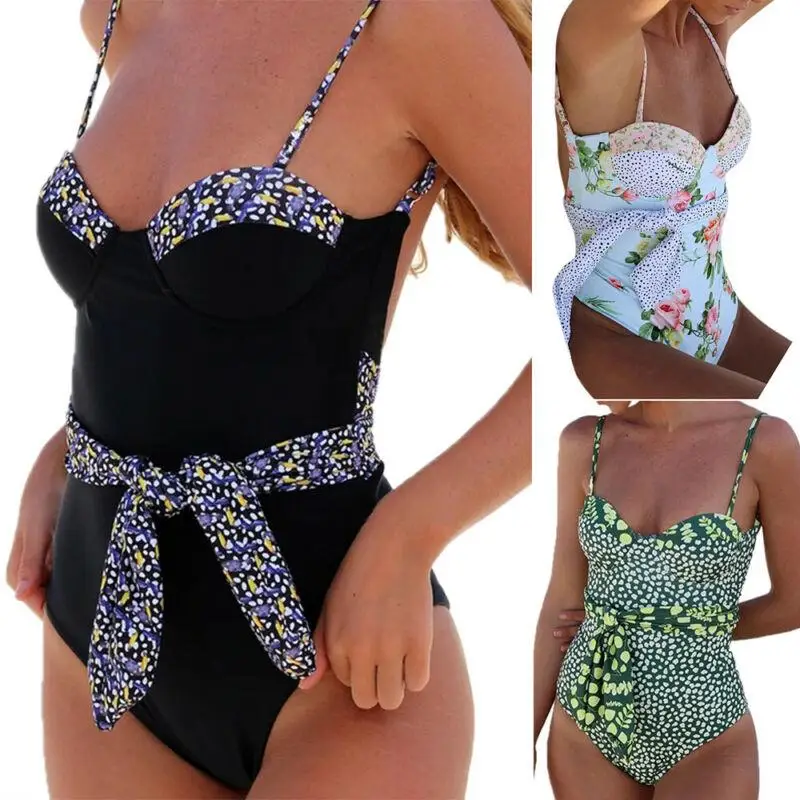 

Women's Backless Swimsuit Ladies Summer Padded Monokini Female Swimwear Swimming Beachwear