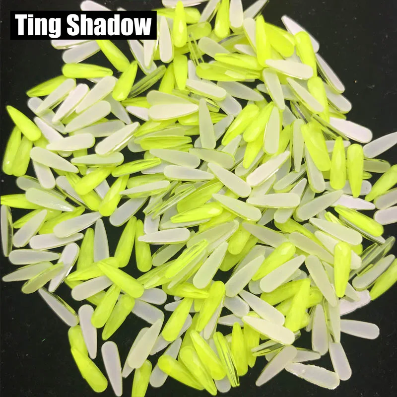 Lemon Yellow 120pcs Флуоресцентная светящаяся неоновая одежда со стразами для ногтей без горячей фиксации 3D украшение для ногтей - Цвет: Lemon Yellow 120pcs