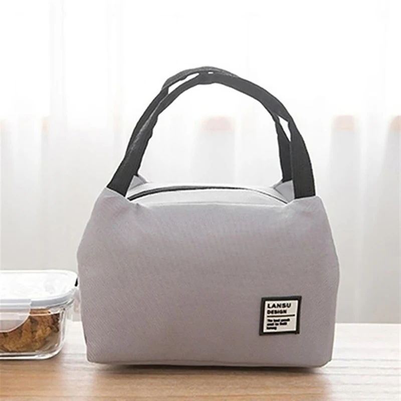 Portable Lunch Bag 2022 New Thermal Insulated Box Tote Cooler Bento Pouch Container School Food Storage Bags | Багаж и сумки