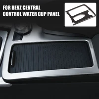 car console gear shift panel cover decoration metal frame sticker carbon fiber rhd for mercedes benz w204 w212 c class e class