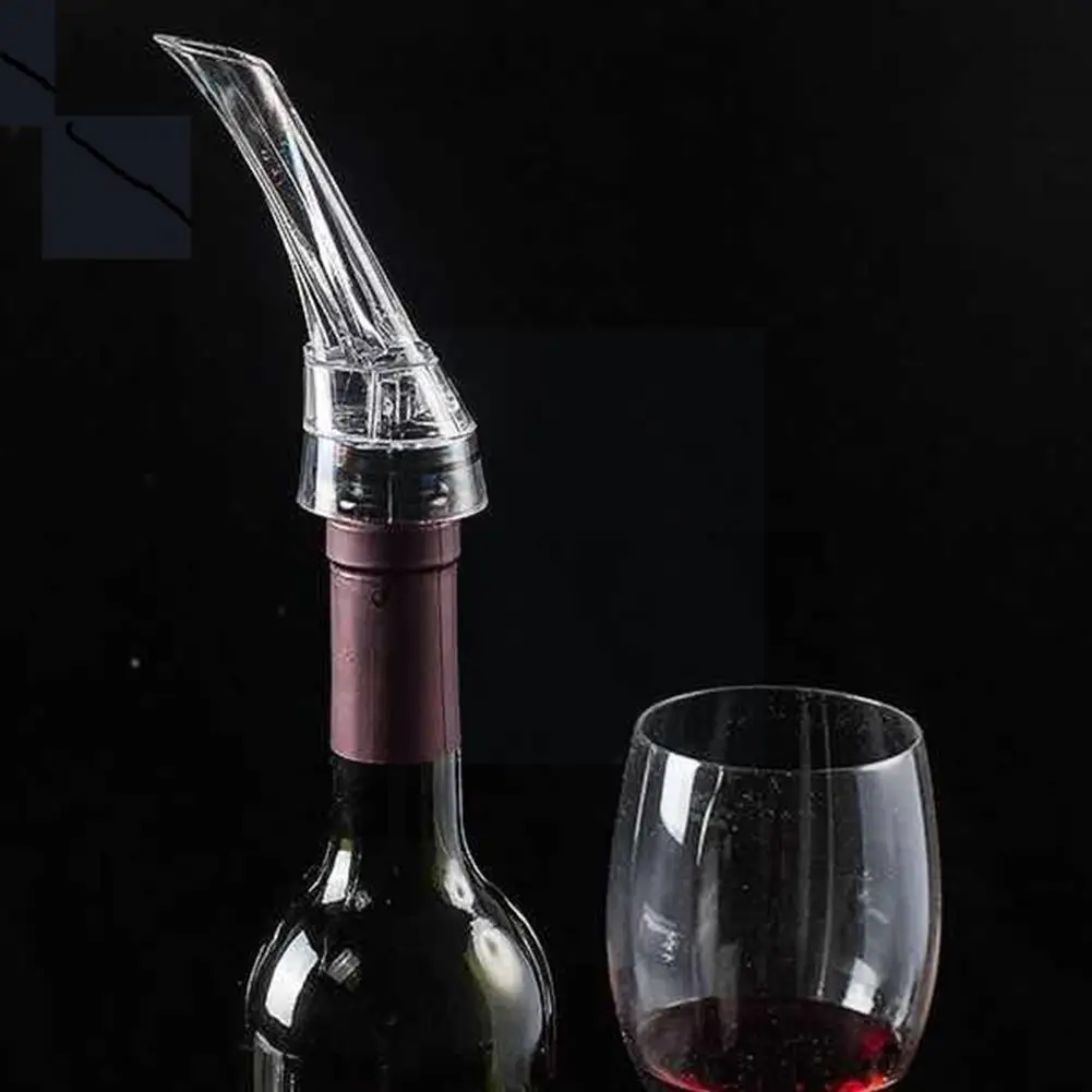 

Red Wine Aerating Pourer Spout Aerator Decanter Essential Mini Quick Portable Aerator Glass Bottle Pourer Travel Aerating S Q2D3