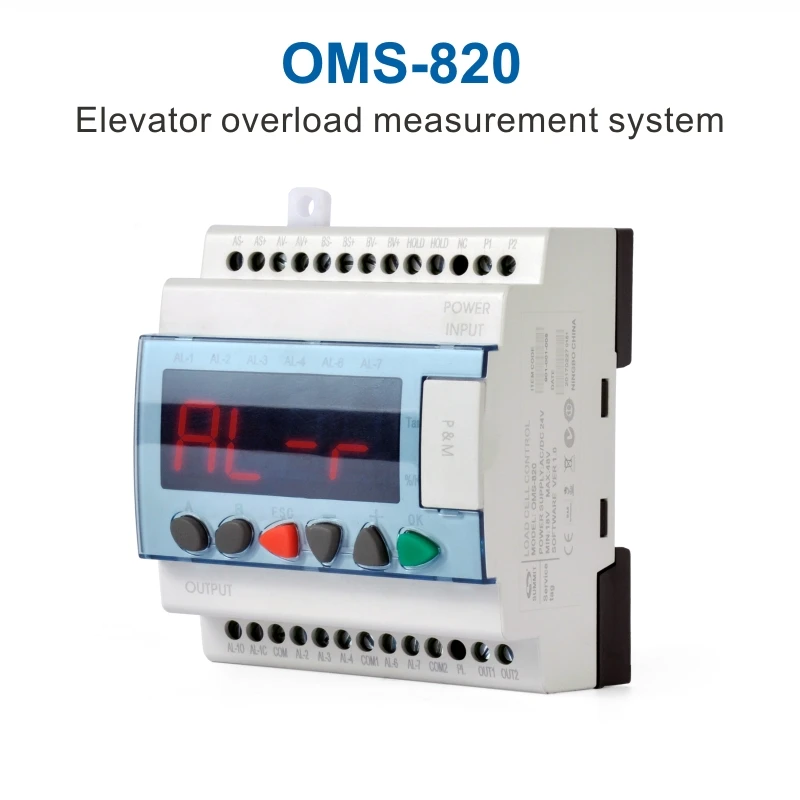 Elevator measuring system OMS-820 overload sensor controller indicator Voltage 16-48V 0-10V MODEBUS 485