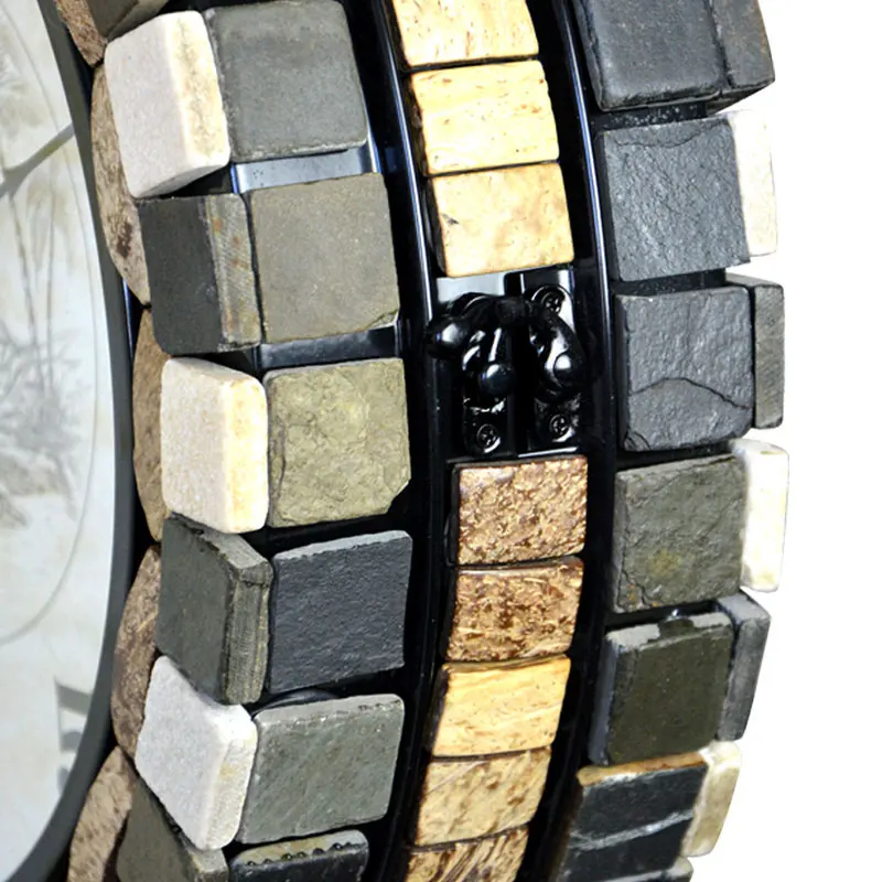 3d большие настенные часы бесшумные Двухсторонние креативные металлические