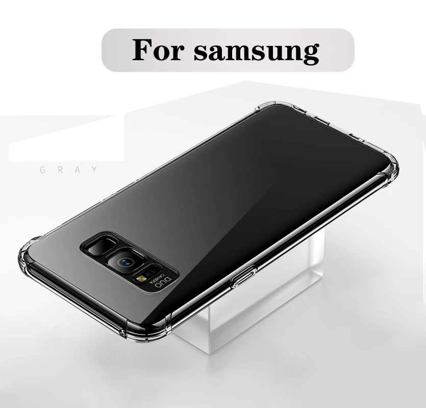 Прозрачный противоударный чехол для Samsung Galaxy S10 Plus S10e S8 S9 мягкие силиконовые чехлы