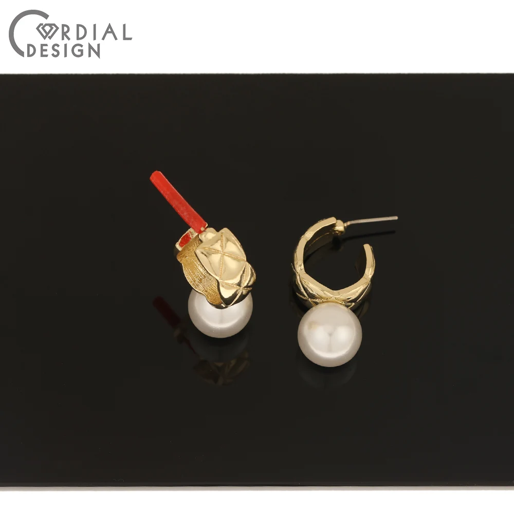 

Cordial Design 50Pcs 16*28MM Jewelry Accessories/Earrings Stud/Imitation Pearl/Hand Made/DIY Parts/Jewelry Findings & Components