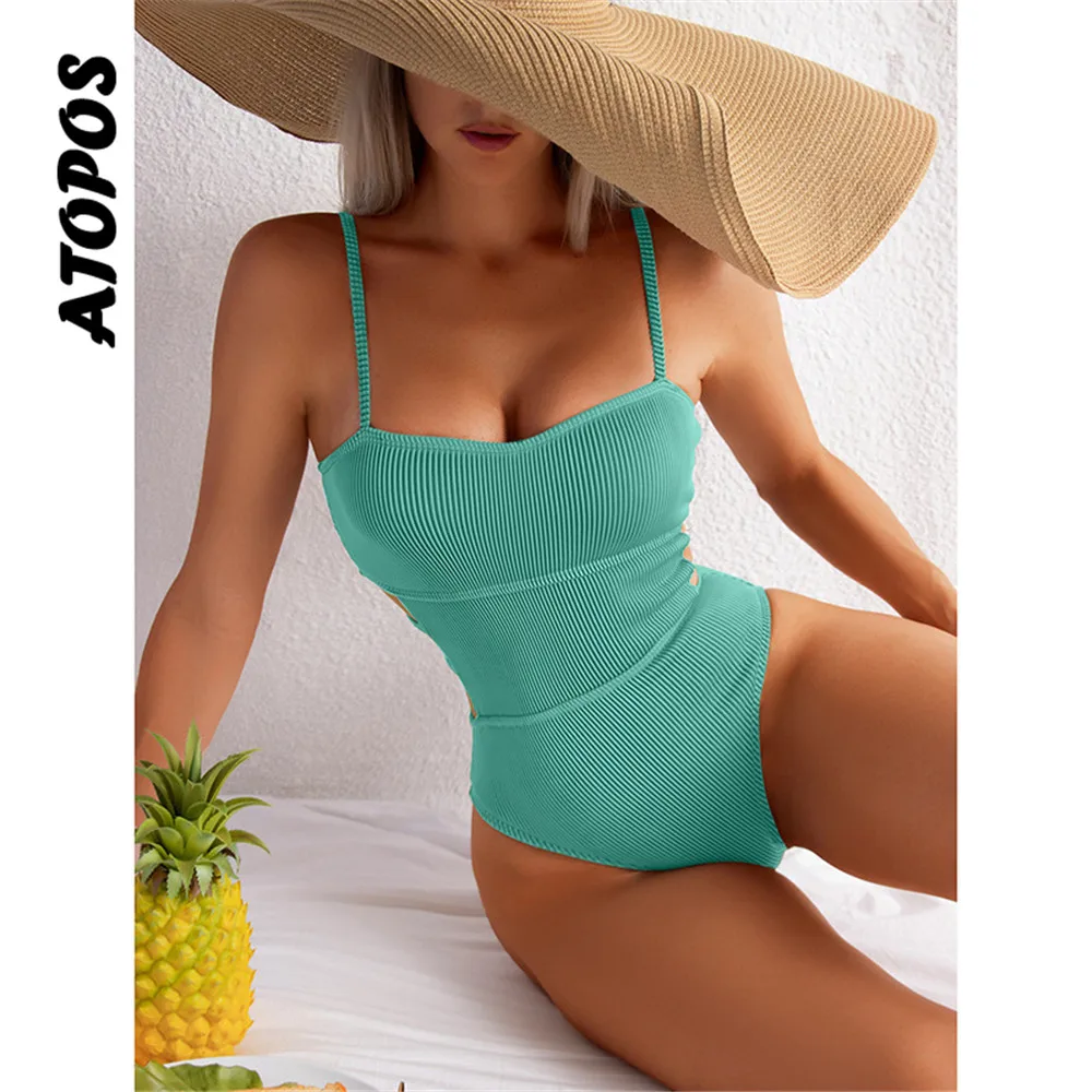 

Atopos цельные сексуальные купальники, летние женские купальники, пляжный праздничный боди, купальник, женские купальные костюмы, женский бод...