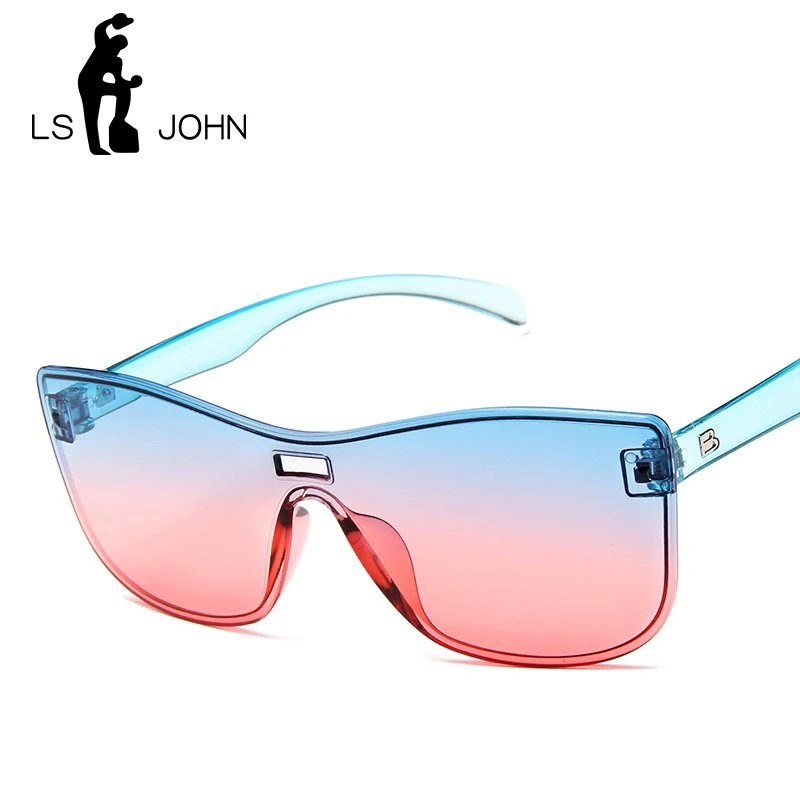 Солнечные очки LS JOHN в квадратной оправе UV400 для мужчин и женщин модные роскошные