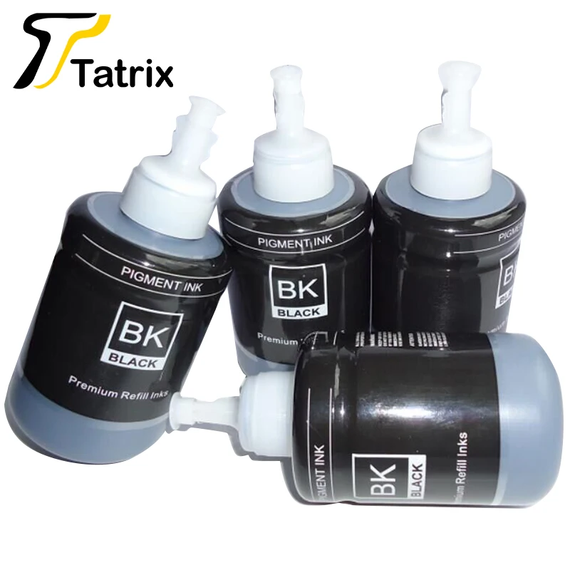 Фото Чернила Tatrix Refill Pigment Ink 140 мл для Epson 774 Ink CISS T774120 T7741 для Epson Workforce M100/M201/M205/L606/L655/L1455/ET-3600 №3