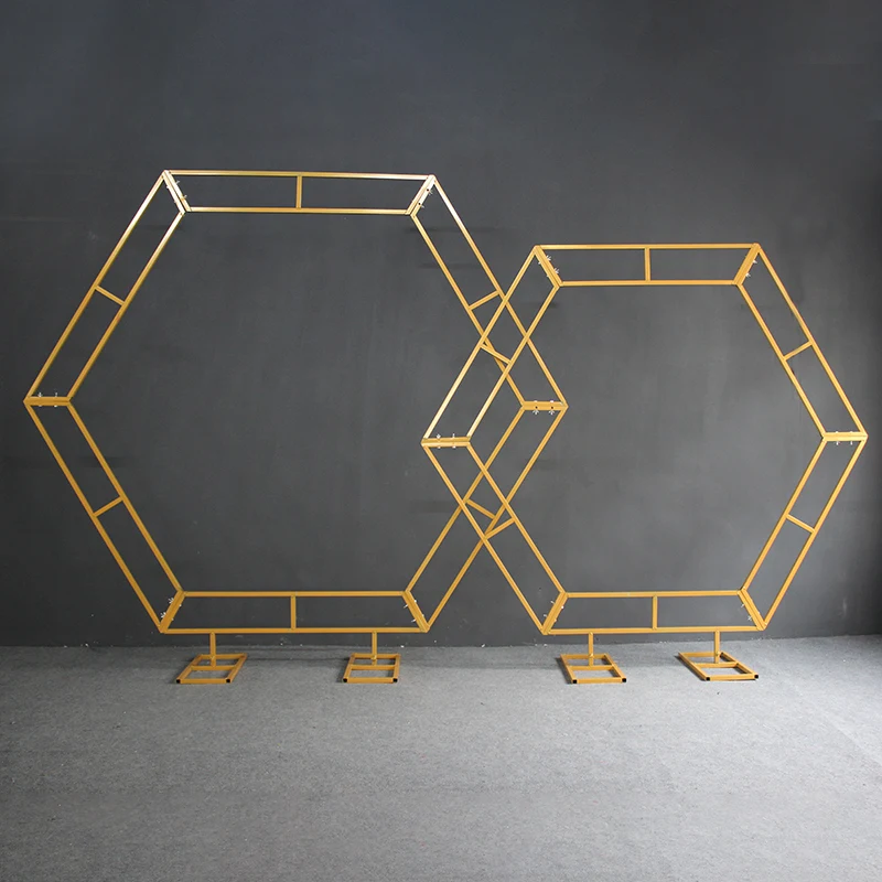 Шестигранный Свадебный арочный фон Пергола Воздушный Шар АРКА металлический