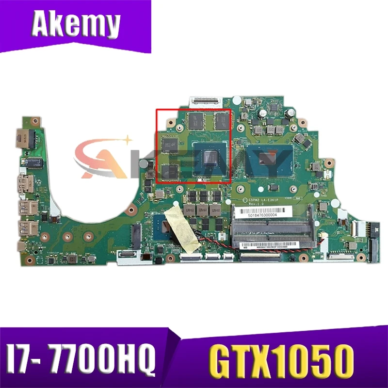Для материнская плата для ноутбука ACER Aspire I7- 7700HQ VX5-591G GPU LA-E361P GTX1050 Gtx1050/100%