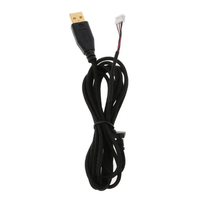 

Gold Plated Durable Nylon Braided Line USB Mouse Cable Replacement Wire For Razer Naga Molten/Hex Naga Lava Edition Naga