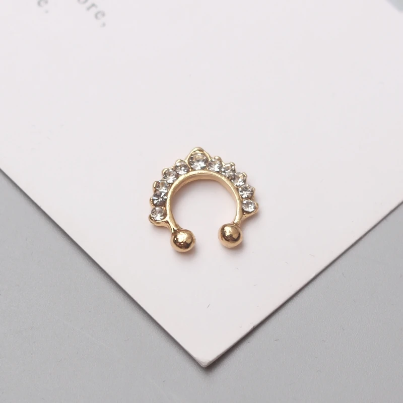 Новые модные европейские и американские серьги простые не проколотые манжеты