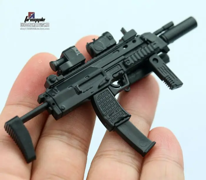 1:6 весы MP7 индивидуальных оружие самообороны пластиковые сборные боевое модель