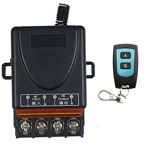 Переменный ток 110 В 220 1 канал беспроводной Радиочастотный выключатель света 10 А